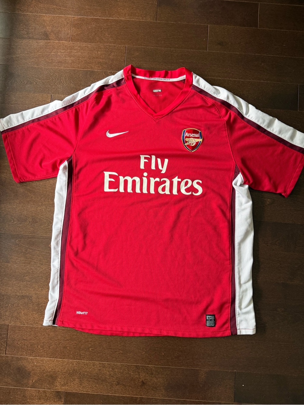 Nike Arsenal Home 2008-10 Football Soccer Jersey Kit World Cup Fly Emirates L/XL